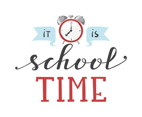 Back to school calligraphic text designs. Retro style back to school text elements vintage ornaments. Vector back to school text education learning typography decoration.