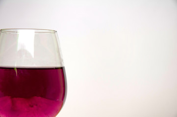 Wine glass on a white background