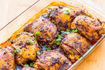 Roasted Chicken Thigh  with Herbs.