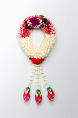 Jsmine garland , Handmade , Sign of Mother day in Thailand
