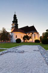 Church in the main square of Zvolen, Slovakia.