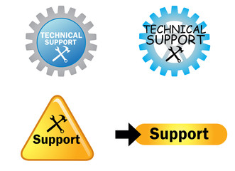 Technical support icons