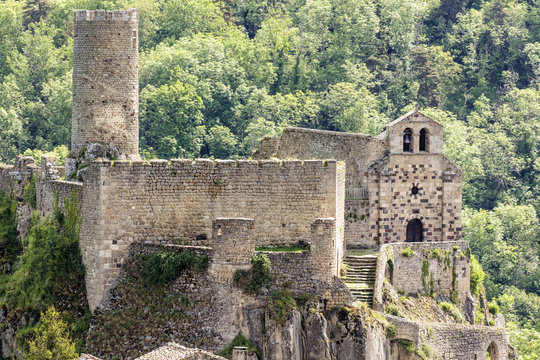 Castle of the medeval town of Saint-Andr&eacute;-de-Chalencon.