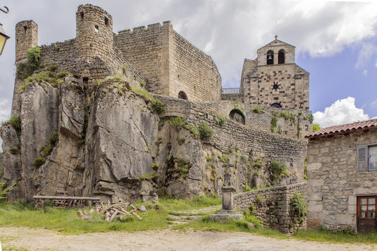 Castle of the medeval town of Saint-Andr&eacute;-de-Chalencon.