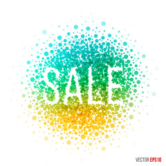 Summer beautiful design element for greeting card template layou