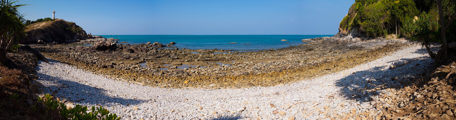 Rocky beach on Ko Lanta island, Krabi Province, Thailand