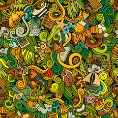 Seamless summer and travel background