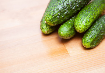 Fresh cucumbers