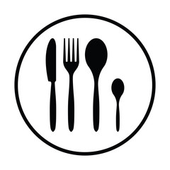 Silverware set icon