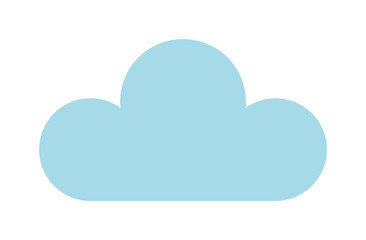 Cloud icon vector illustration season sign. Flat design style computing design network cloud icon. Sky white shape, nature sky server button cloud icon internet technology web symbol.