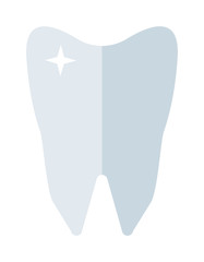 Tooth icon vector silhouette. Health, medical or doctor and dentist office symbol. Oral care, dental, dentist office, tooth health, tooth care, clinic. Tooth logo. Tooth icon silhouette