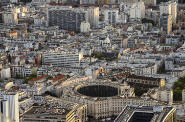 Fototapeta premium Aerial view of Paris