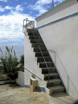 Treppe am Haus