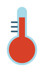 Cold thermometer temperature icon vector illustration and thermometer symbol. Cold indicator temperature thermometer and degree instrument scale cold temperature thermometer cold or hot weather