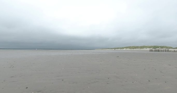 Aerial Beach footage. Shot on Wittering beach.