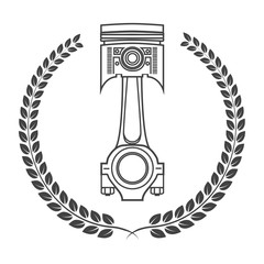 Iron car piston in the form of awards