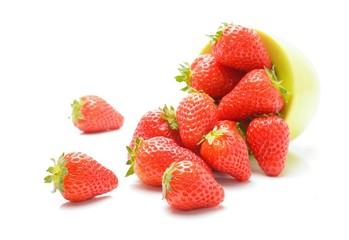 strawberry on white background