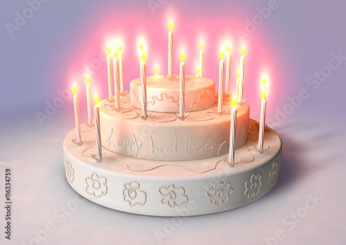 van harte gefeliciteerd - taart voor verjaardag" stock photo and
