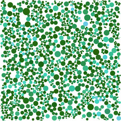 Green cyan dot on white business background