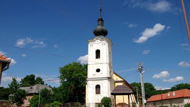 Evangelical church from 1792  in the classical style, in Dlha Ves, district Roznava, Slovakia
