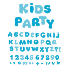 Funny Alphabet for children. Cute cartoon alphabetic letters in