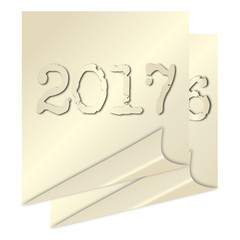 Check new year 2017 - background