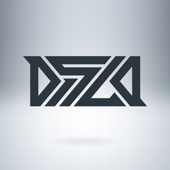 Disco - abstract design element. Original lettering looks like c