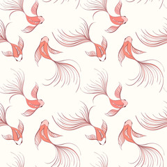 Fototapeta premium fish seamless pattern