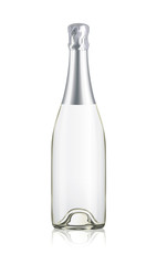Mock-up Transparent Isolated Realistic Champagne Bottle Vector - 116343362