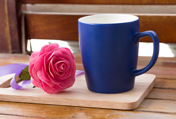 Green tea and flower.