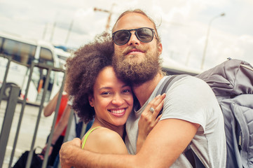 Close up of romantic couple in love © guruXOX