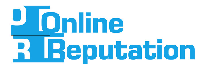 Online Reputation Blue Abstract Stripes 