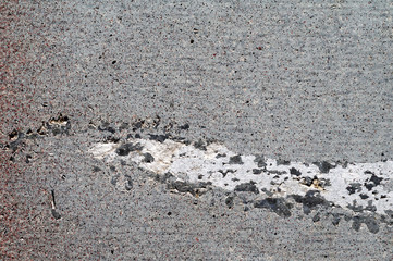 Peeled cracked and scratched rough grey metal surface 1