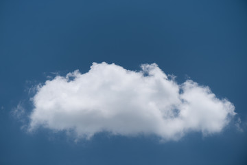 Beautiful Single clouds on blue sky