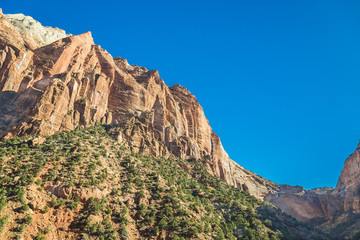 Great mountain in Grand Canyon National Park Arizona with the Blue sky