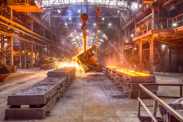 Novokuznetsk, Russia - MAY 25, 2016: Ferroalloy factory in Novokuznetsk, Kemerovo region, Russia
