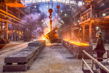 Novokuznetsk, Russia - MAY 25, 2016: Ferroalloy factory in Novokuznetsk, Kemerovo region, Russia
