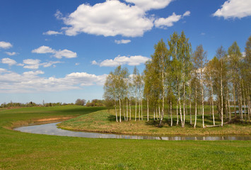 Obraz premium Lake landscape.