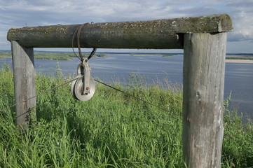 Лебёдка для поднятия лодки