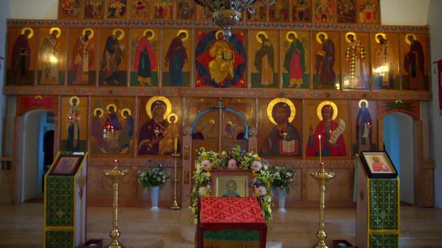 Panoramic within the Orthodox Church