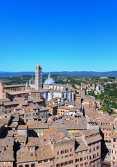 Fototapeta premium SIENA - A visit in the beautiful city of Tuscany region, central Italy, the day after the famous Palio, edition 2014