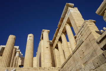 The Ancient Acropolis in Athens, Greece