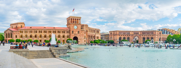 The main square of Yerevan - obrazy, fototapety, plakaty