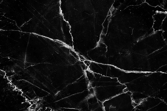 black marble have white pattern texture, use for product design.