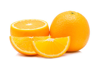 Orange fruit on white