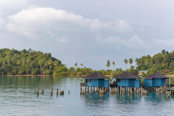 Obraz premium home stay at fishing Village to the sea