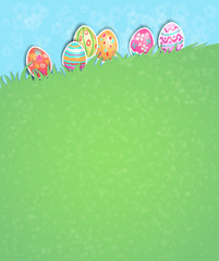 Easter eggs holiday card