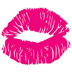  Sexy Lipstick Kiss Stain Vector
