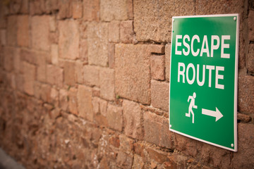 Escape route indicator