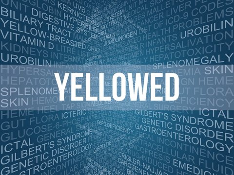 yellowed